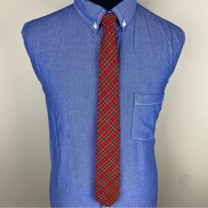 D & J Anderson for Rich's Vintage Royal Stewart Tartan Skinny Tie Old Money